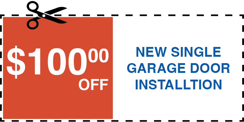 new garage door installation coupon discount